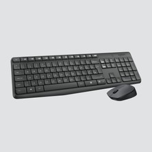 Logitech MK235 USB Kablosuz Türkçe Klavye Mouse Seti - Siyah