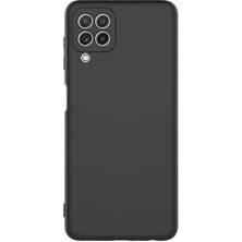 Kzy Samsung Galaxy M22 Kapak Içi Kadife Lansman Lux Silikon Kılıf - Siyah