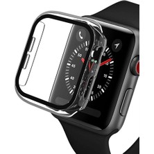 MI7A Apple Watch 40 mm Uyumlu Ekran ve Kasa Koruyucu Kılıf Sert Pc Şeffaf