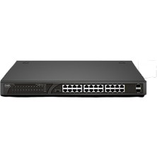 Ruijie Reyee RG-ES126G-LP-L 24 Portlu, 10/100/1000 Gigabit 2 Sfp, 24 Port Poe+ Tak Çalıştır Switch (180W)