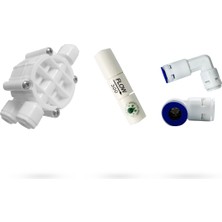 Mil Su Su Arıtma Cihazı Için Membran Yenileme Seti (Quick Check Valve-Shut Off-Flow)