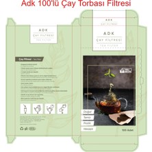 ADK 100 lü 1 Litre Çay Filtresi Torbası Demlik Filtre cin354