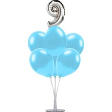 Dipak Mavi / Gümüş Renk 9 Yaş Balon Standı