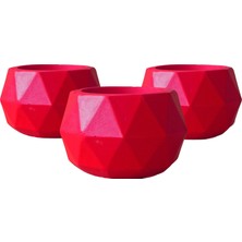 Echo Pot Echopot Li̇kya Seri̇si̇ Kırmızı Saksı