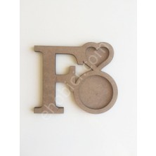 E Hobici Kişiye Özel Kupa Bardak Altlığı - F