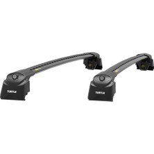 Turtle Air-2 Black Kit, Hyundai Santa Fe İçin Tavan Taşıyıcı Ara Atkı Seti, Siyah, Port Bagaj, Kayak, Bisiklet Taşıyıcı 2020-2021-2022-2023 Modeller İçin Uyumlu