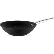 Falez Black Line Granit Döküm 28 cm. Wok Tava