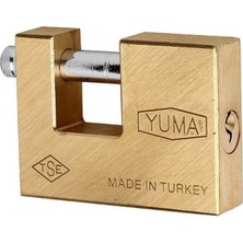 Yuma Kayar Milli Pirinç Asma Kilit 80 mm Kayar Milli Asma Kilit