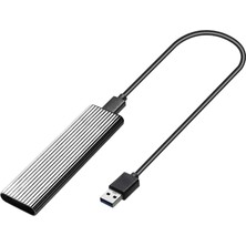 Flameer Ngff M.2 Sata SSD USB 3.0 Harici Alüminyum Muhafaza Kılıfı B / B + M Key Gümüş (Yurt Dışından)