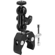 Ayex Dual Ball Heads Magic Arm + Super Crab Clamp Kelepçe