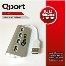 Qport Q-C24 4 Port USB 2.0 Çoklayıcı