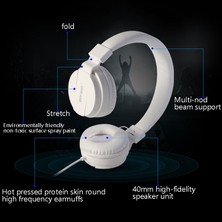 P1 Stereo Katlanabilir Bluetooth Kablosuz Kulaklık (Mavi)