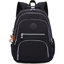 Sırt Çantaları Okul Sırt Çantası Laptop Bagpack Seyahat Çantası, Boyutu: 31X14X42 cm (T0989 Siyah)