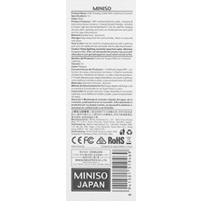 Miniso USB Şarj Kablosu 2.4 A Gümüş