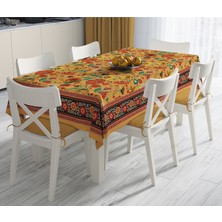 Adawall Orange Daisy Flowers Masa Örtüsü 160X220CM