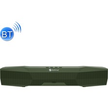 Newrixing NR-7011 Telefon Tutucu ile Açık Taşınabilir Bluetooth Hoparlör, Eller Serbest Arama / Tf Kart / Fm / U Disk (Yeşil)(Yurt Dışından)