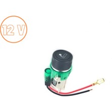 Space Yeşil Işıklı Çakmak 12V / ICCA10