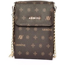 Armine 266 Cüzdan Kahve Baskılı Kadın Çanta