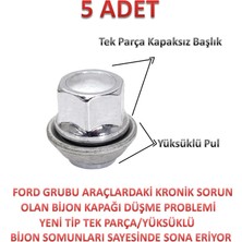 Hmpx Kuga Bijon Somunu Krom Yüksüklü 5 Adet 19MM