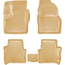 Rizline Ford Connect 2014 Sonrası 3D Bej Havuzlu Paspas