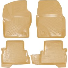 Rizline Ford C-Max 2011 Sonrası 3D Bej Havuzlu Paspas