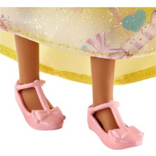 Barbie Dreamtopia Prenses Barbie Bebekler Sarı Etekli Kumral FJC96