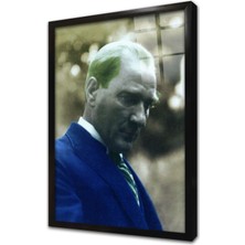 Tablosan Atatürk Çerçeveli Cam Tablo