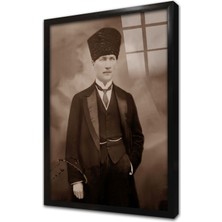 Tablosan Atatürk Çerçeveli Cam Tablo
