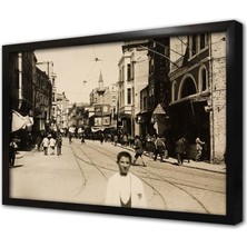 Tablosan Eski Istanbul Çerçeveli Cam Tablo