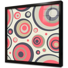 Tablosan Dekoratif Soyut Çerçeveli Cam Tablo