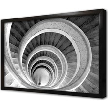 Tablosan Sarmal Merdiven Çerçeveli Cam Tablo