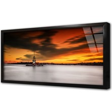 Tablosan Istanbul Kız Kulesi Çerçeveli Cam Tablo