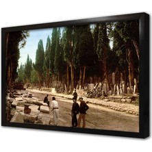 Tablosan Eski Istanbul Çerçeveli Cam Tablo