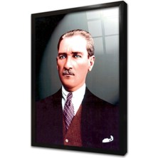 Tablosan Atatürk Çerçeveli Cam Tablo