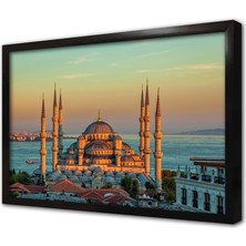 Tablosan Istanbul Sultanahmed Cami Çerçeveli Cam Tablo