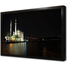 Tablosan Ortaköy Cami Istanbul Çerçeveli Cam Tablo