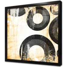 Tablosan Dekoratif Soyut Çerçeveli Cam Tablo