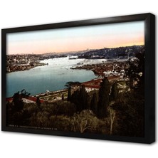 Tablosan Eski Istanbul Çerçeveli Cam Tablo