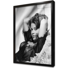 Tablosan Jane Fonda Çerçeveli Cam Tablo