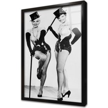 Tablosan Siyah Beyaz Marilyn Monroe Çerçeveli Cam Tablo