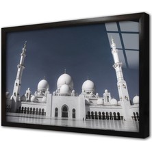 Tablosan Dubai Şehri Çerçeveli Cam Tablo