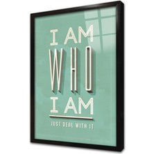 Tablosan Vintage Retro Görsel Çerçeveli Cam Tablo