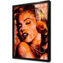 Tablosan Marilyn Monroe Çerçeveli Cam Tablo
