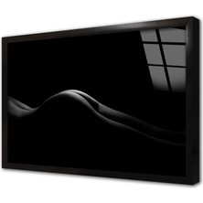 Tablosan Sanatsal Nü Çerçeveli Cam Tablo