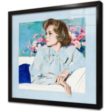 Tablosan Renkli Pin Up Çerçeveli Cam Tablo
