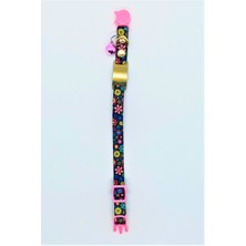 Pet Love Forever İsme Özel Güvenlik Kilitli Çiçekli Kedi Tasması 19-32 cm M