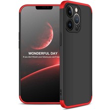 CoverZone Apple iPhone 13 Pro Maxsiyah - Kırmızı
