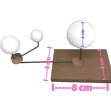 Güneş Dünya ve Ay Modeli 2 Adet Okul Ders ve Deney Seti