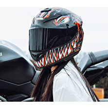 Buyfun Yetişkin Unisex Motosiklet Kaskı (Yurt Dışından)