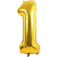Dipak Azfahomestore Gold Renk 1 Rakam Folyo Balon 16 Inç 40 cm